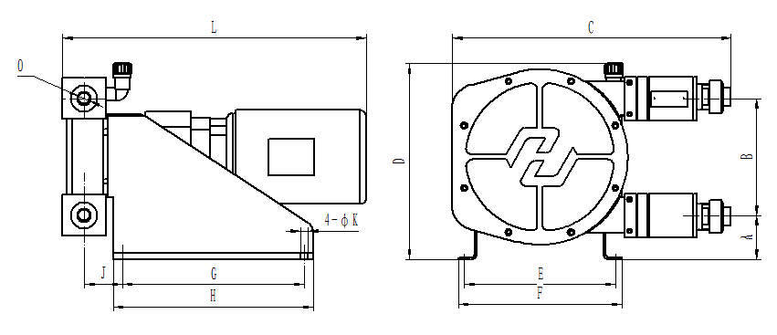 Габаритные размеры HIGHPUMP HH05-3L